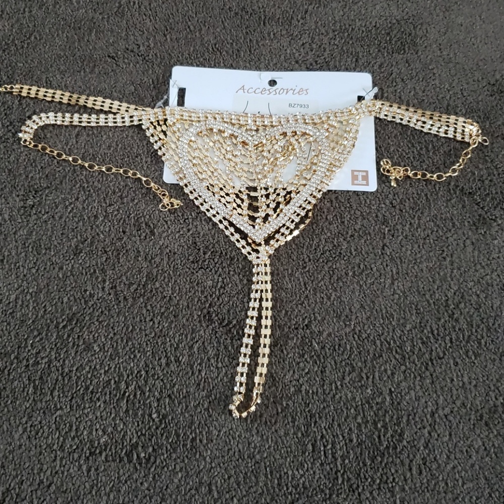 Rhinestone G-String - Picture 2 of 7